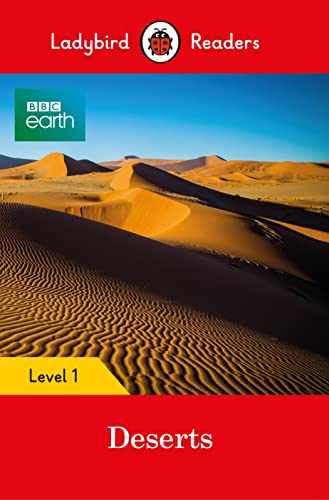 Book cover: "BBC Earth: Deserts" with a sandy dune landscape.