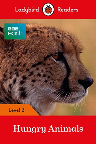 Book cover featuring a cheetah profile, BBC Earth logo, and Ladybird Readers Level 2 branding.