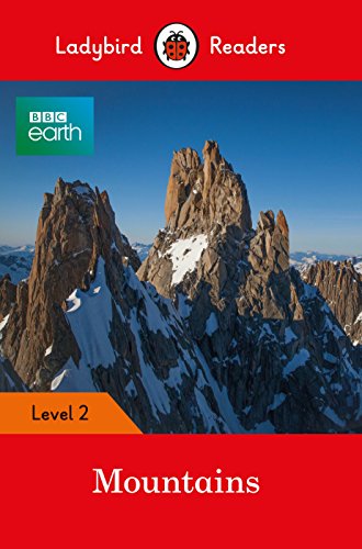 Ladybird Readers Level 2 book cover featuring snow-capped mountains.