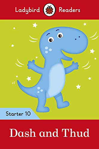 Ladybird Readers book cover featuring a blue cartoon dinosaur.