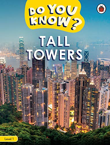 Book cover: "Do You Know? Tall Towers" with a city skyline.