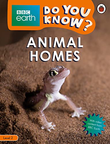 Book cover: “Do You Know? Animal Homes” featuring a leopard gecko.