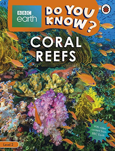 Book cover: "Do You Know? Coral Reefs" with colorful fish and coral.