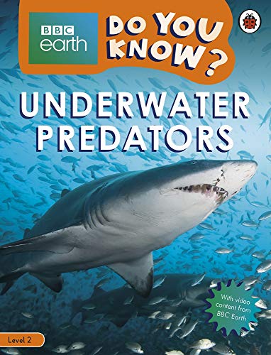 Book cover: "Do You Know? Underwater Predators" featuring a shark.