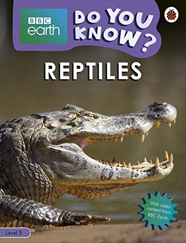 Book cover featuring a crocodile’s open mouth and the title “Reptiles”.