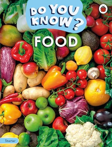 Book cover titled Do You Know? Food featuring a colorful variety of fresh produce.