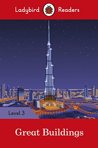 Book cover featuring the Burj Khalifa at night with the title Great Buildings.