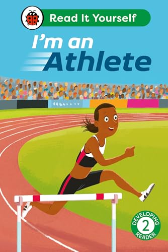 Book cover: young runner mid-jump on a track, crowd background.