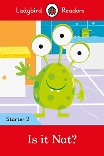 Ladybird book cover: green monster in a blue bathroom.