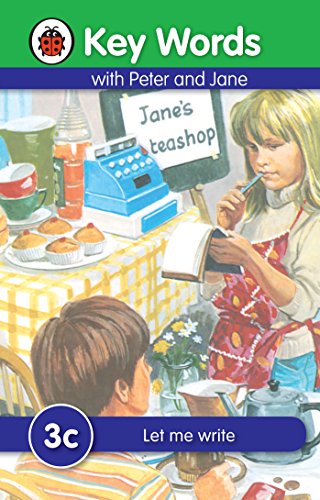 Book cover: children at a teashop, with writing and reading focus.
