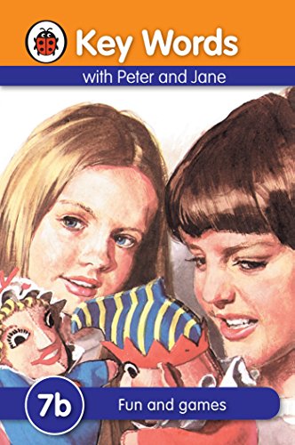 Book cover: two girls with a colorful toy, text "Key Words 7b".