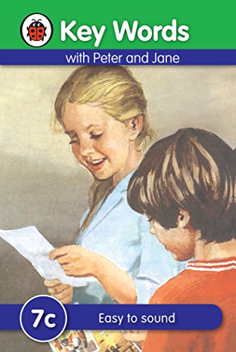 Book cover: two children reading with illustrated ladybug logo.