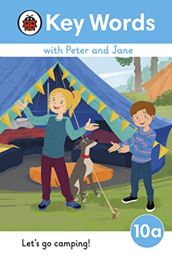 Book cover: children and a dog camping under a blue tent.
