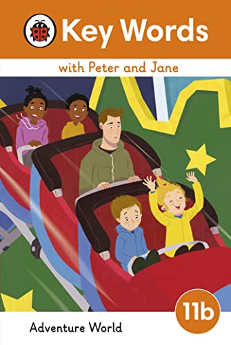 Children on a red rollercoaster, book cover for early readers.