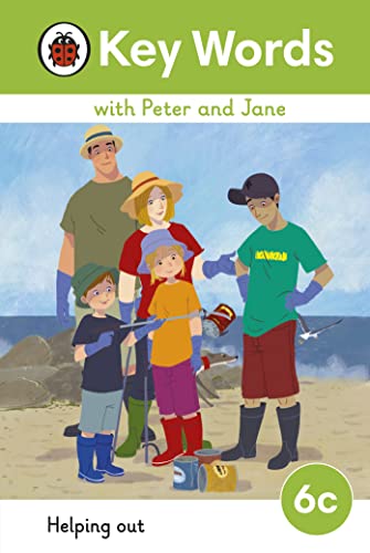 Book cover: family cleaning a beach with tools and wearing protective gear.