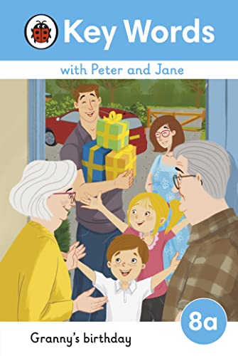 Book cover: family greets granny with gifts for her birthday.