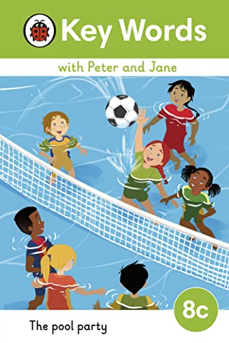 Children playing water polo in a swimming pool, book cover.