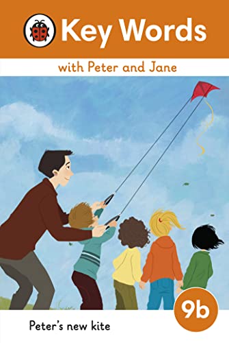 Book cover: children and father flying a red diamond kite.