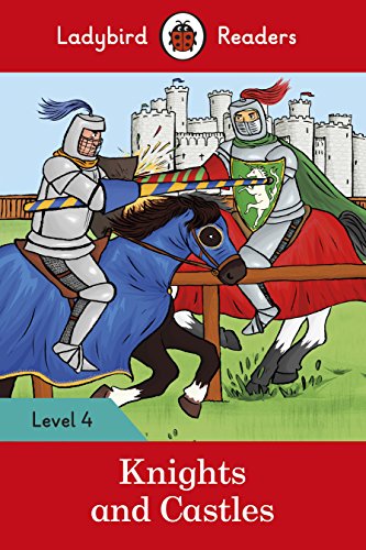 Ladybird book cover: two knights jousting before a castle.