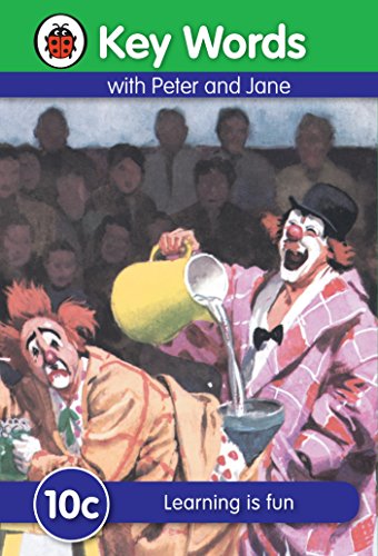 Book cover with clowns pouring liquid, titled “Learning is fun.”