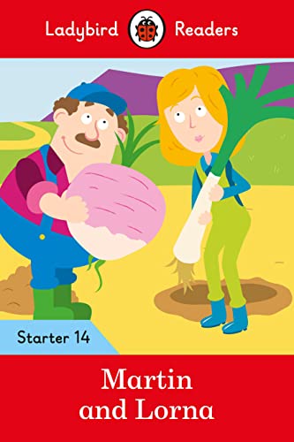 Book cover: cartoon man and woman holding large vegetables in a field.