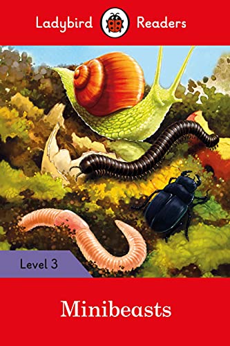 Ladybird Readers Level 3 book cover featuring a snail, worm, beetle, and slug.