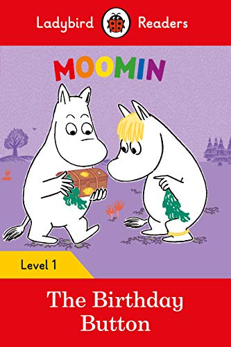 Moomin characters with a treasure chest on a purple book cover.