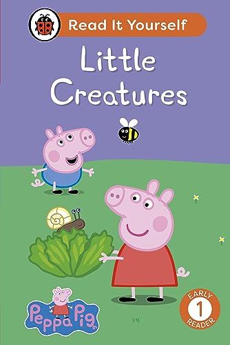 Peppa Pig book cover with Peppa, George, a bee, and a snail.