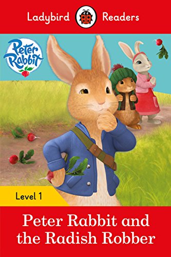 Book cover featuring Peter Rabbit and other rabbits in a field.