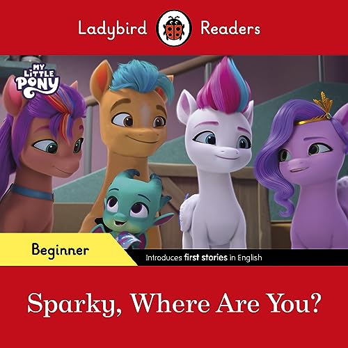 My Little Pony book cover featuring colorful ponies and a small dragon.