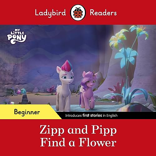 Two My Little Pony characters, Zipp and Pipp, in a colorful landscape.