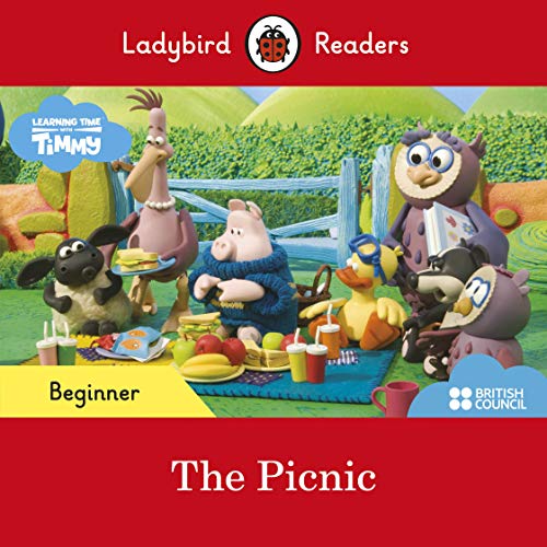 Timmy Time" characters enjoying a picnic on a checkered blanket.