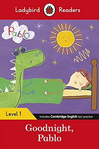 Ladybird Reader book cover: a green dinosaur and a sleeping boy.
