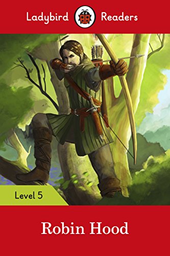 Ladybird Readers Level 5 book cover featuring Robin Hood with a bow.