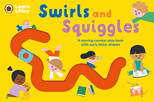 Ladybird book cover with colorful illustrations of children and letter shapes.