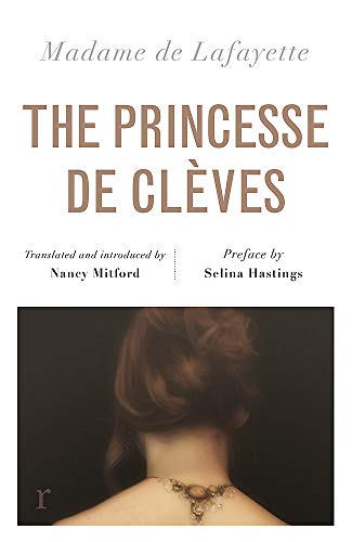 Book cover: "The Princesse de Clèves" with a portrait of a woman’s back.