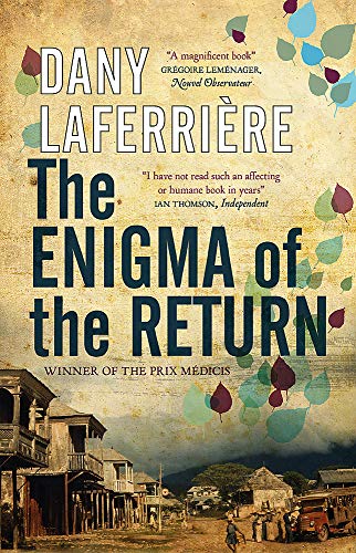 Book cover: "The Enigma of the Return" by Dany Laferrière, with vintage photo.