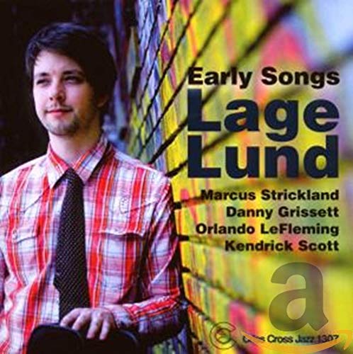 Album cover with a man in a plaid shirt, text "Early Songs Lage Lund".