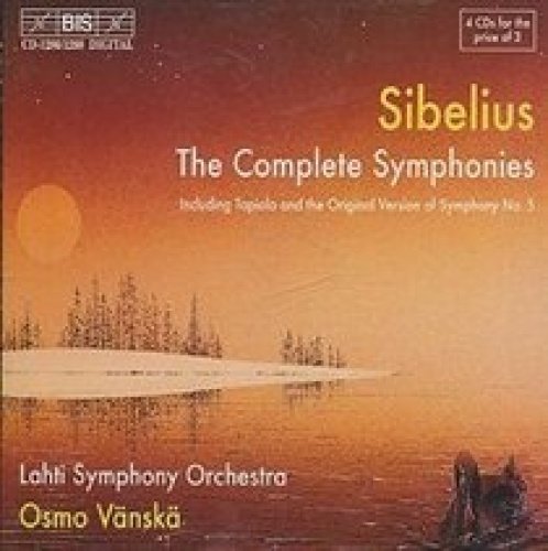 CD case for Sibelius' complete symphonies performed by Lahiti Symphony Orchestra.