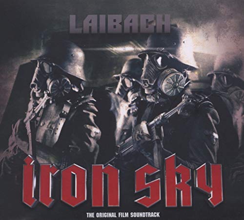 CD cover for Laibach’s “Iron Sky” soundtrack, featuring soldiers in gas masks.