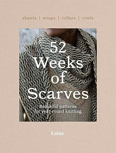 Book cover showing a person wearing a textured knitted scarf over a sweater.