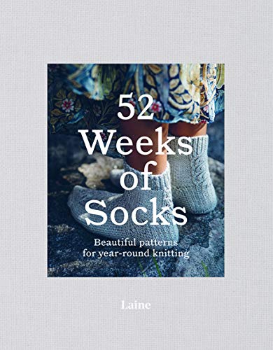 Book cover showing feet in knitted socks standing on a stone surface.