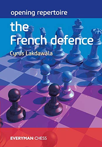 Chess book cover: "The French Defence" with chess pieces on a board.