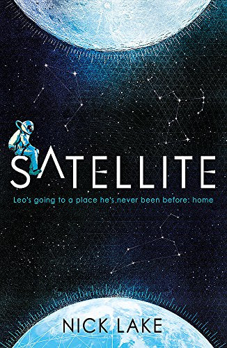 Book cover: “Satellite” with astronaut illustration and planetary background.