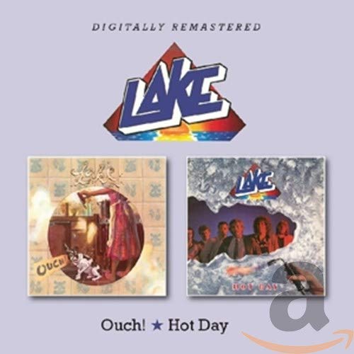 CD cover for Lake’s “Ouch!” and “Hot Day” with geometric and collage imagery.