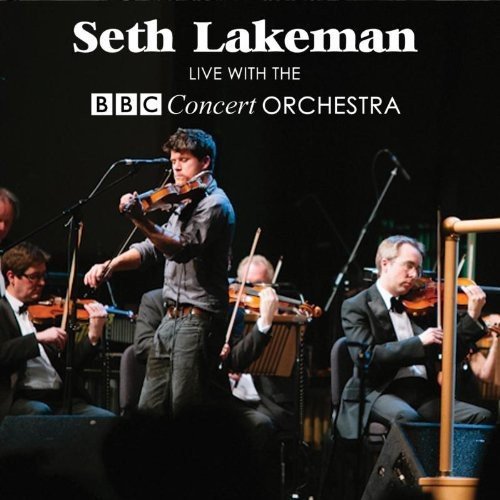 "Seth Lakeman playing violin on stage with the BBC Concert Orchestra."