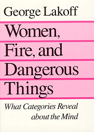 Book cover with pink and white stripes, title “Women, Fire, and Dangerous Things.”