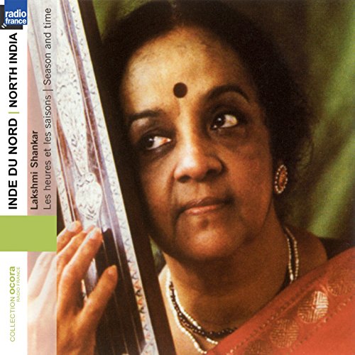 CD cover featuring Lakshmi Shankar with a sitar, close-up portrait.