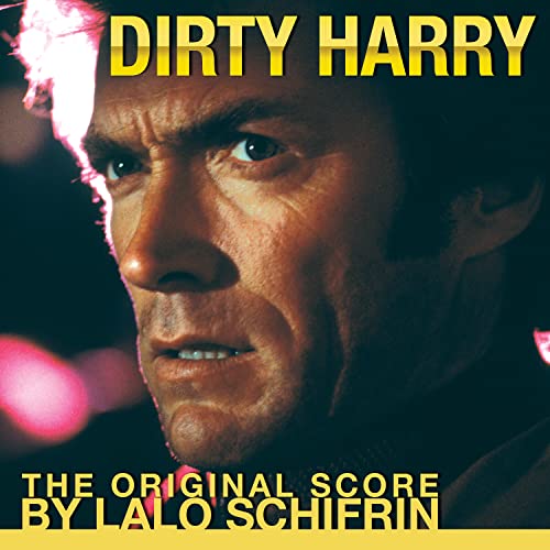 Close-up of Clint Eastwood on the Dirty Harry original score CD cover by Lalo Schifrin.