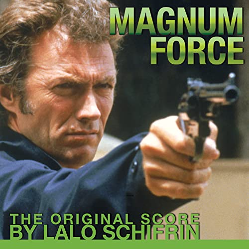 CD cover for “Magnum Force” soundtrack featuring Clint Eastwood with a gun.